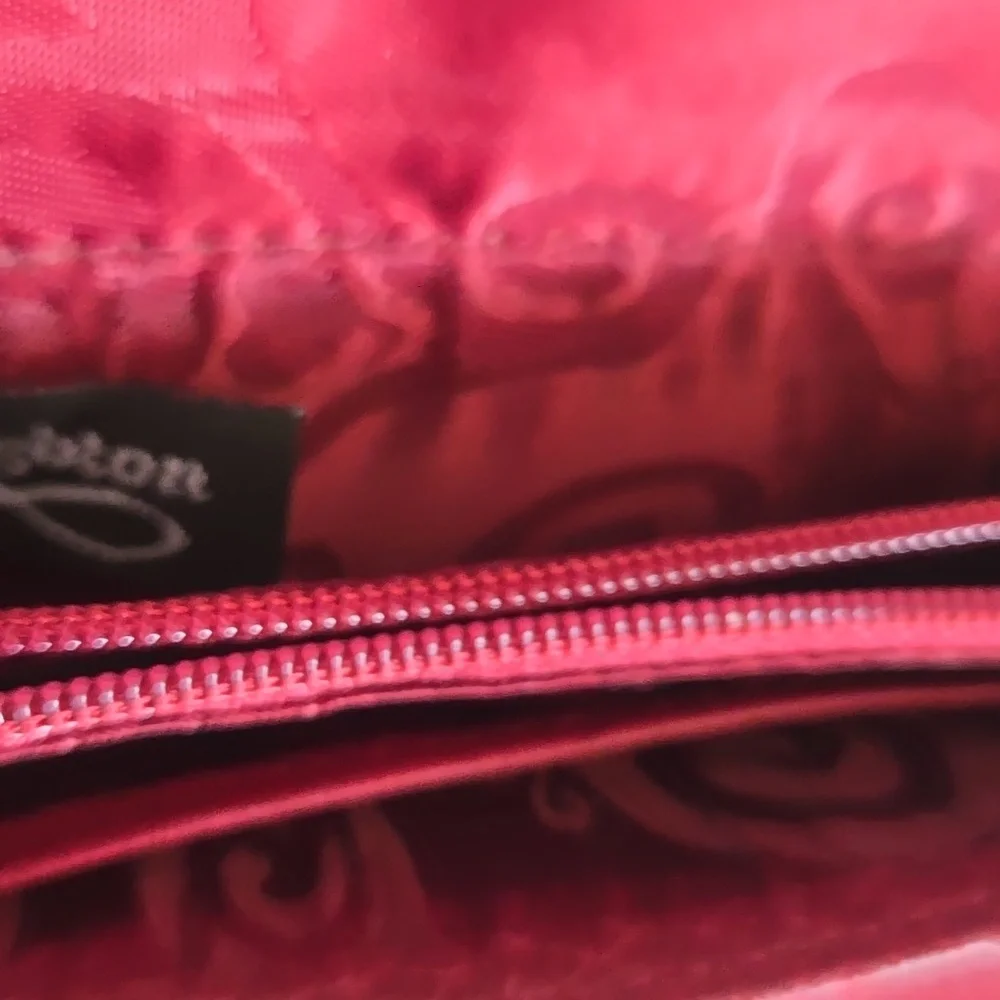 Elegant Brighton Red Leather Crossbody Bag